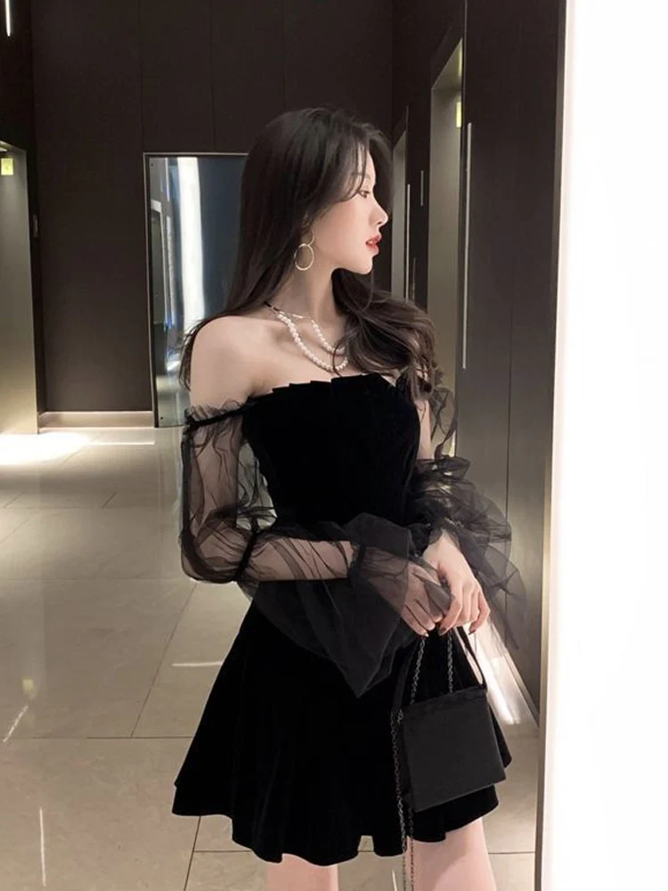 Braise Off Shoulder Mini Dress - Image 5