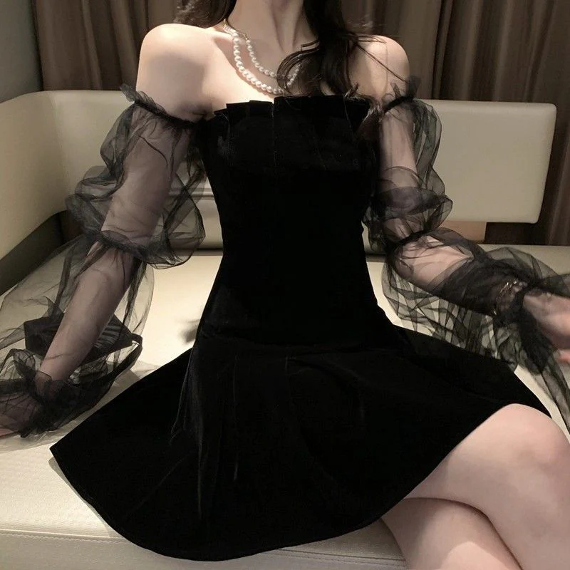 Braise Off Shoulder Mini Dress - Image 6