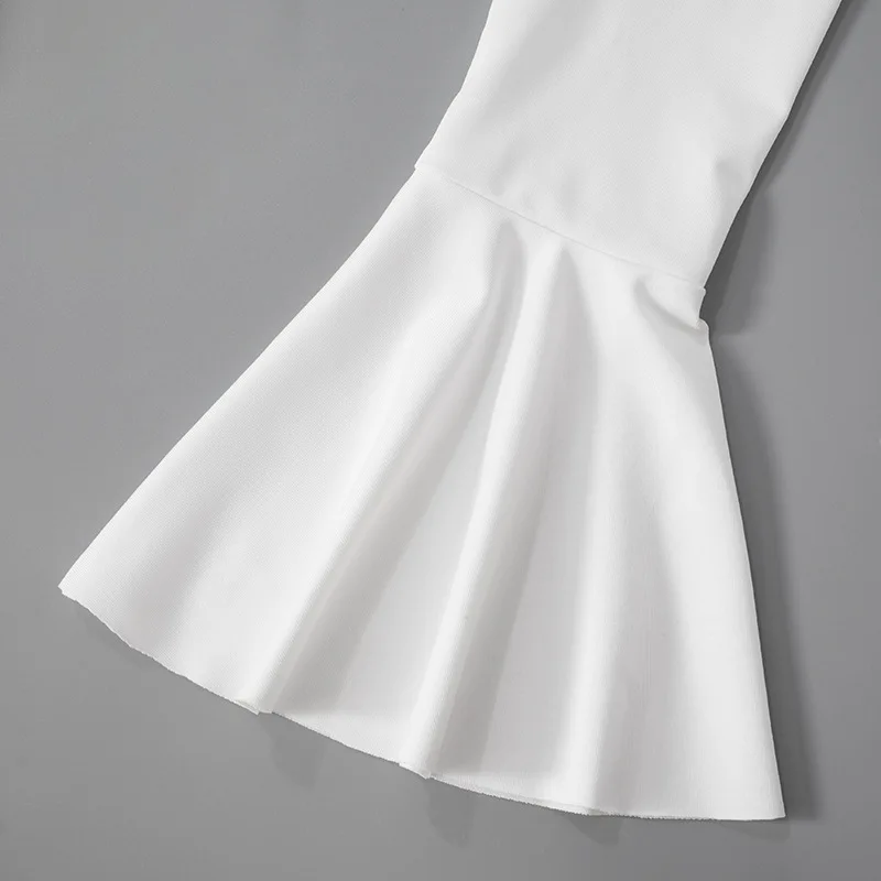 Bree V Neck Ruffle Mini Dress - Image 12
