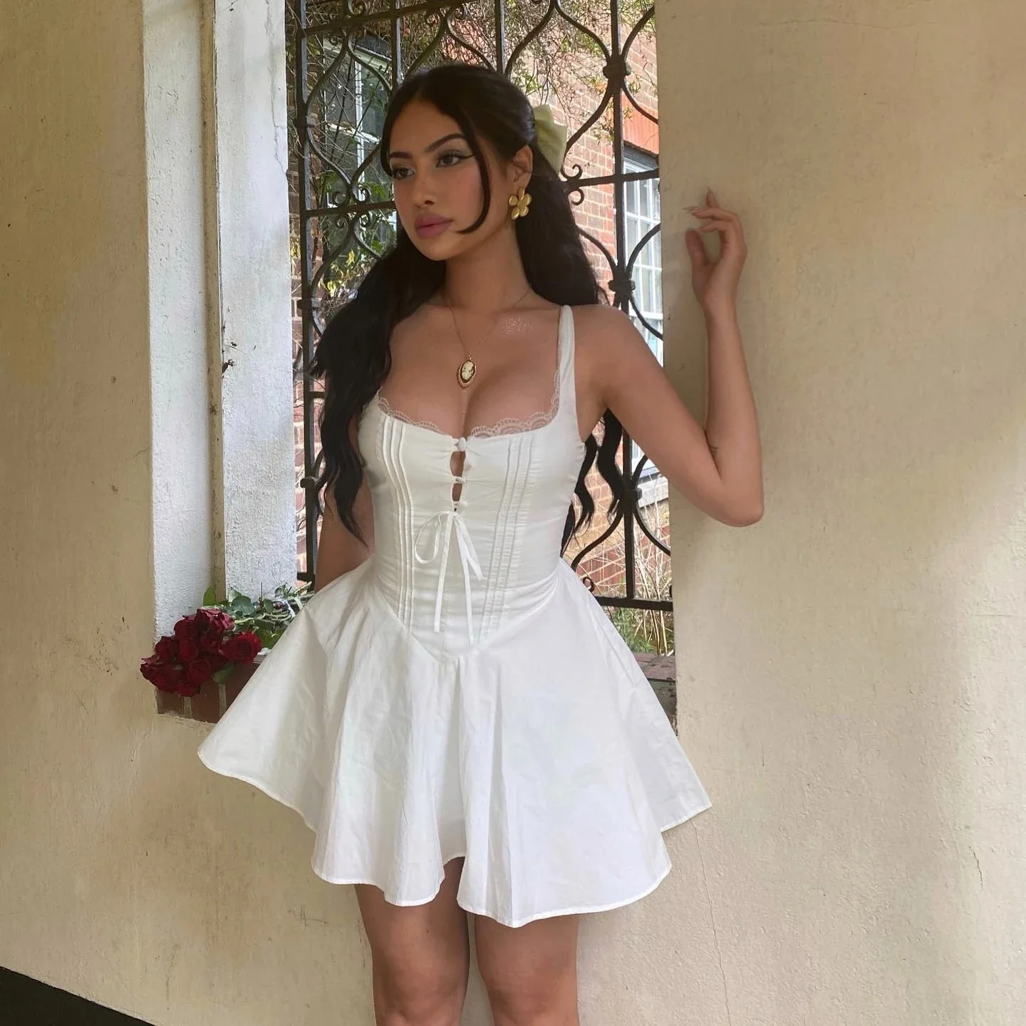 Briar A Line Mini Dress - Image 9