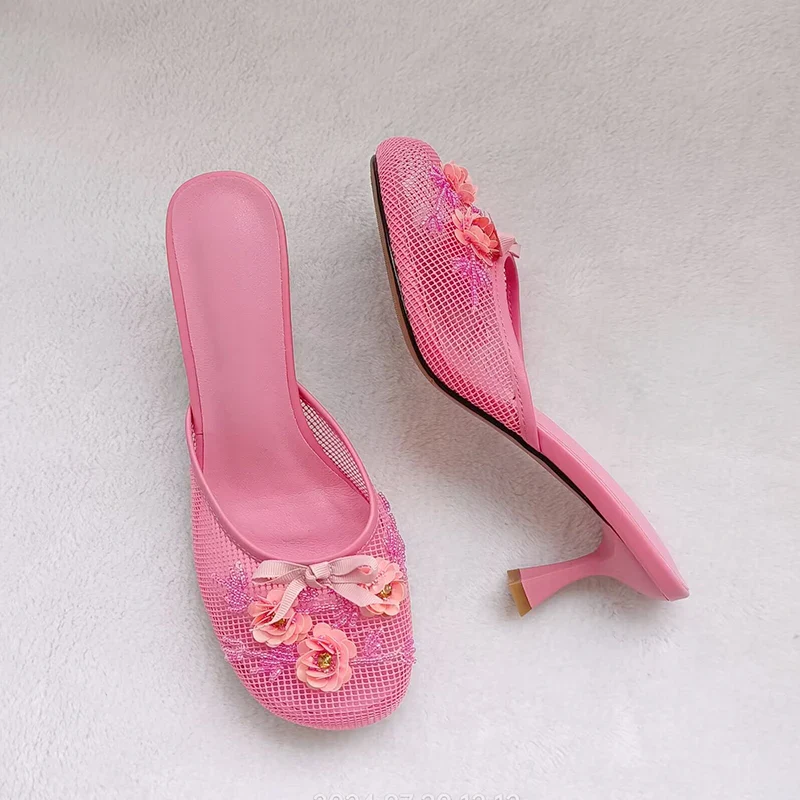 Bridget Mesh Heels - Image 4