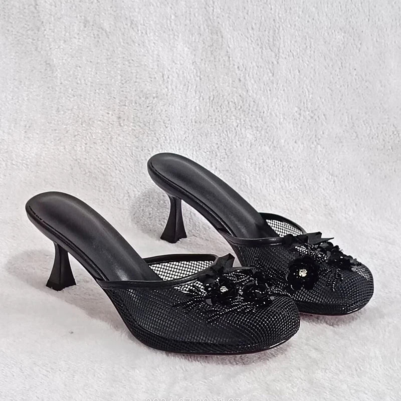 Bridget Mesh Heels - Image 5