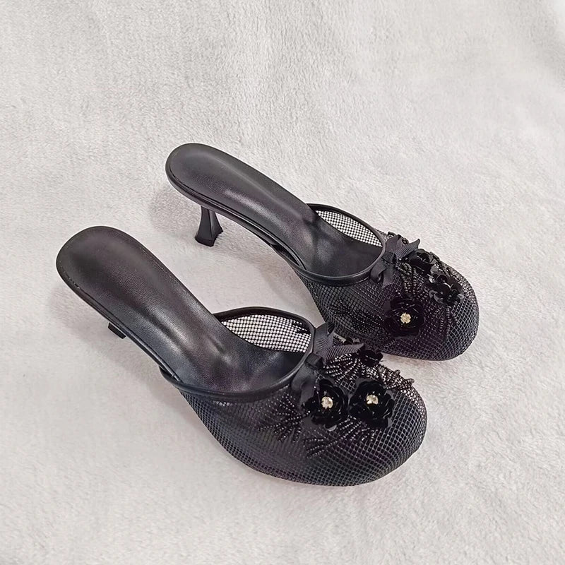 Bridget Mesh Heels - Image 6