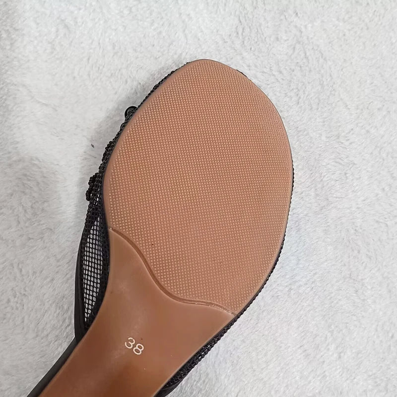 Bridget Mesh Heels - Image 7