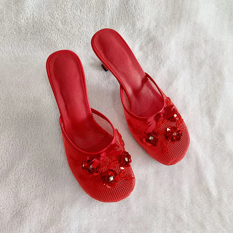 Bridget Mesh Heels - Image 9