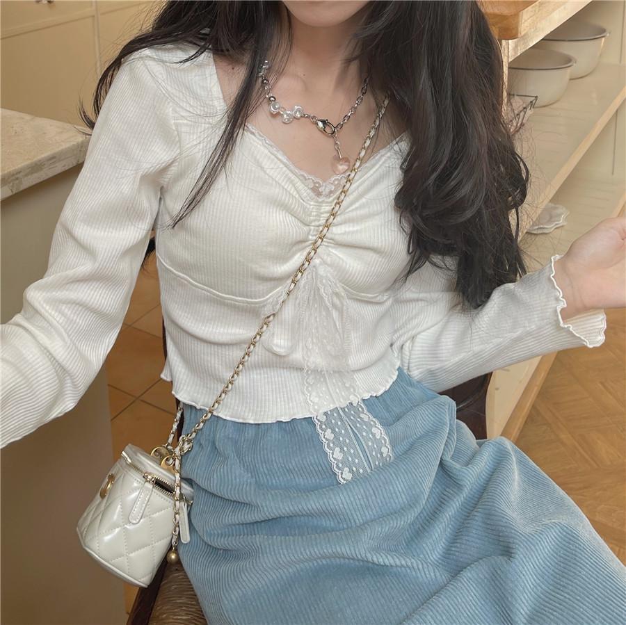 Carly Long Sleeves Vintage Top - Image 9