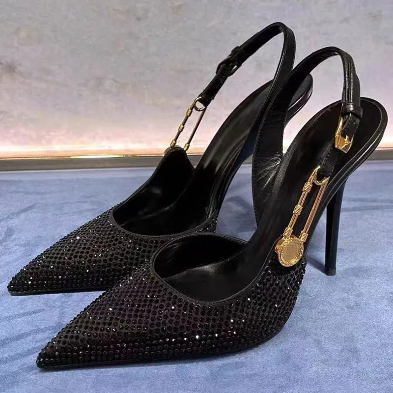Carmella Sequined Pointed Toe Pumps - Image 10