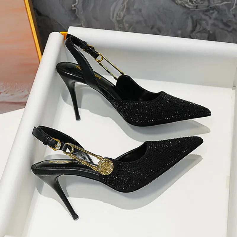 Carmella Sequined Pointed Toe Pumps - Image 11