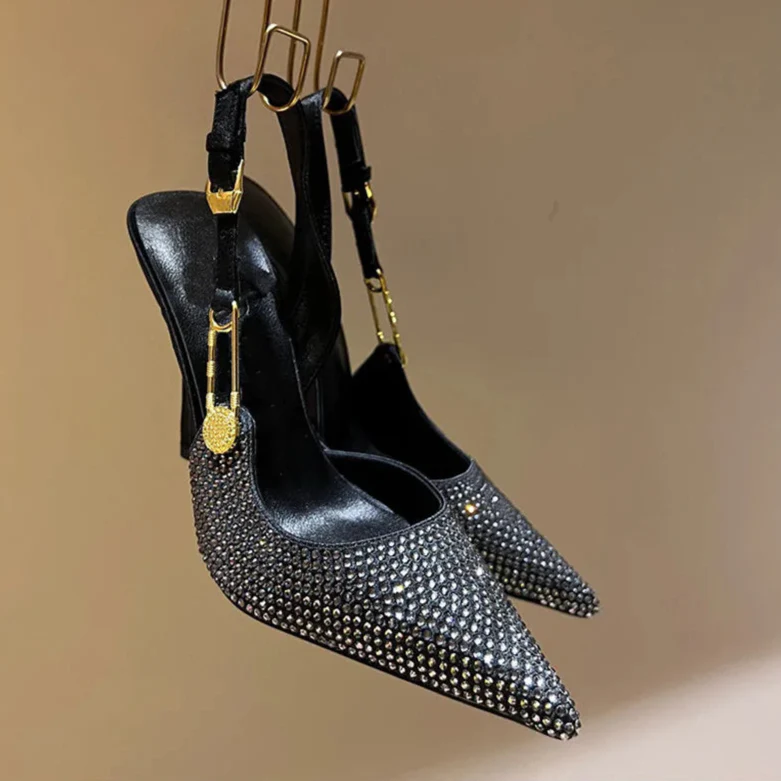 Carmella Sequined Pointed Toe Pumps - Image 12