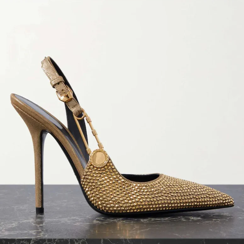 Carmella Sequined Pointed Toe Pumps - Image 15