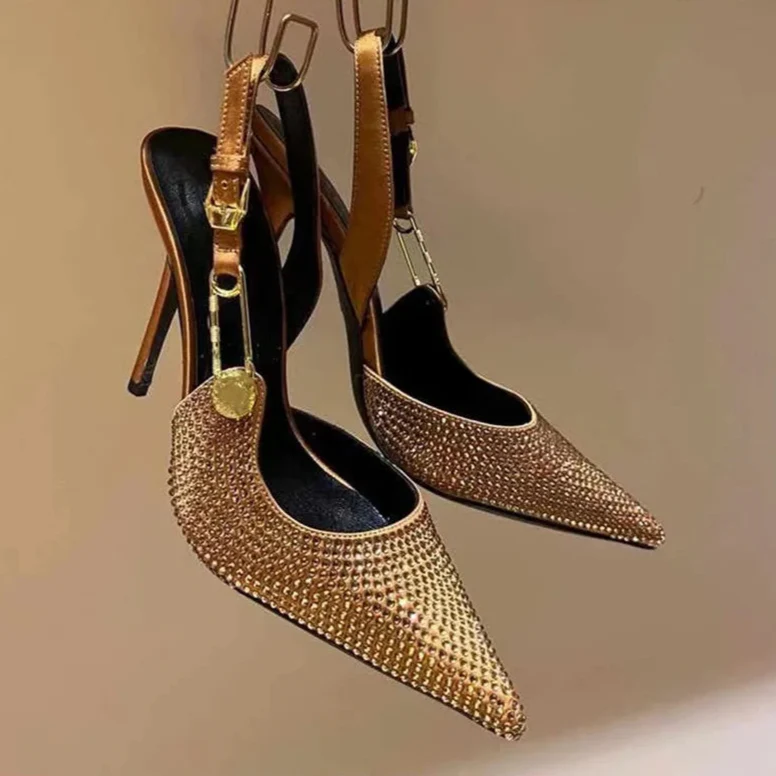 Carmella Sequined Pointed Toe Pumps - Image 9
