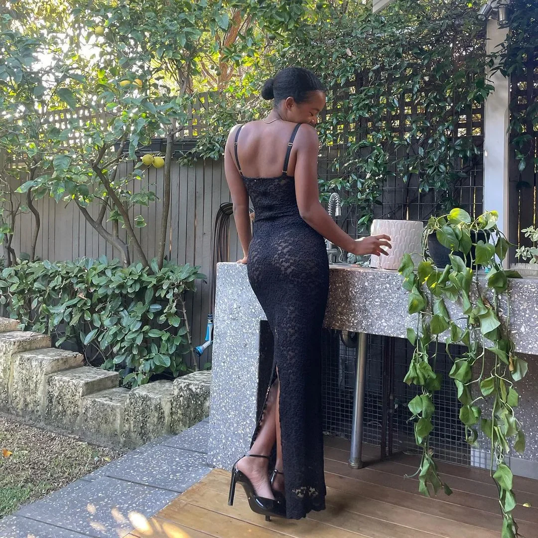 Carolyn Lace Up Maxi Dress - Image 15