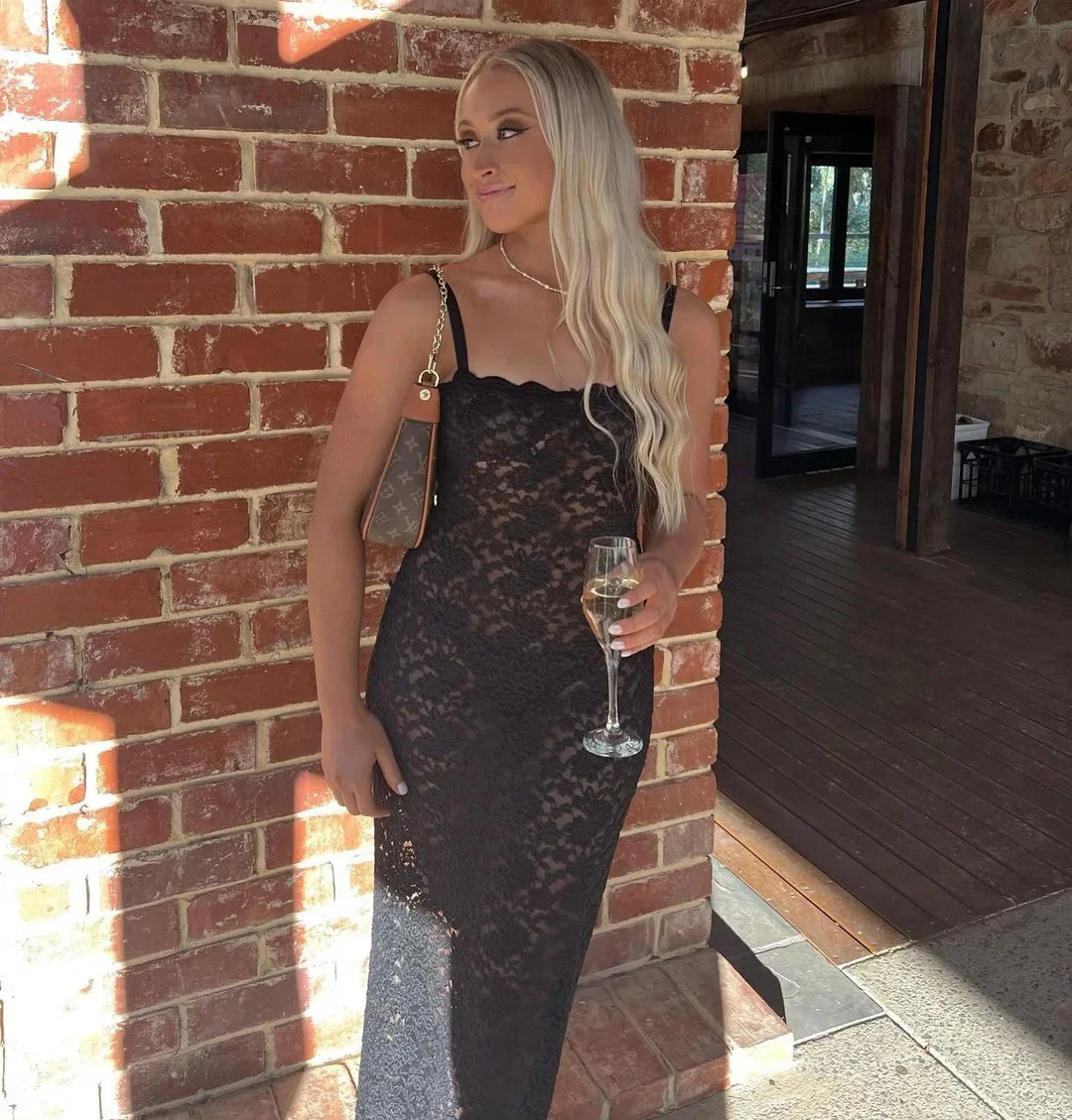 Carolyn Lace Up Maxi Dress - Image 18
