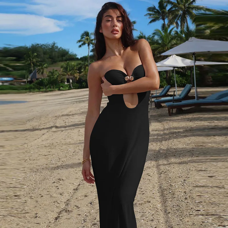 Caught My Eye Strapless Midi Dress - Image 10