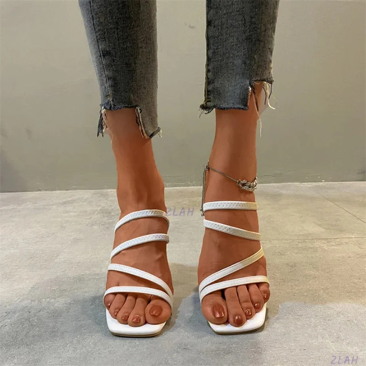 Celeste Charm Open Toe Heels - Image 3