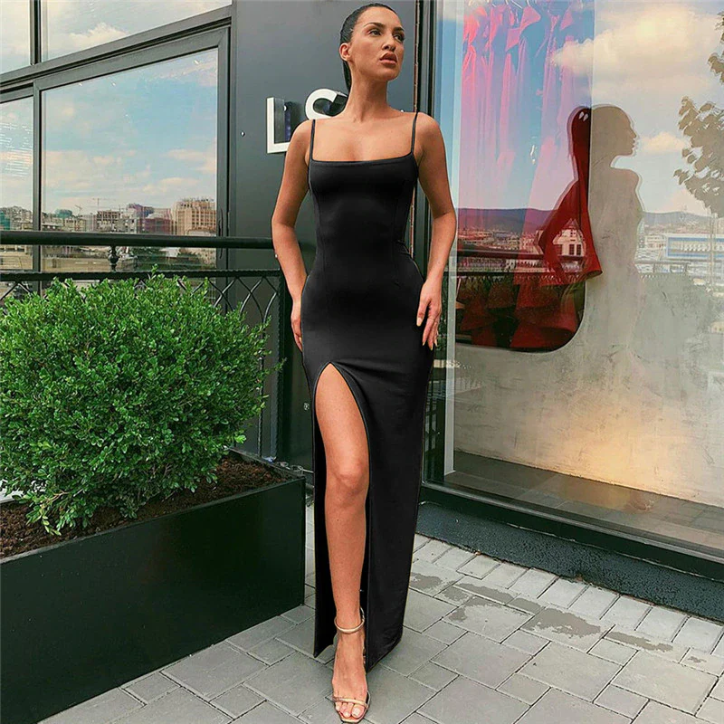Chic Slit Cami Maxi Dress - Image 6
