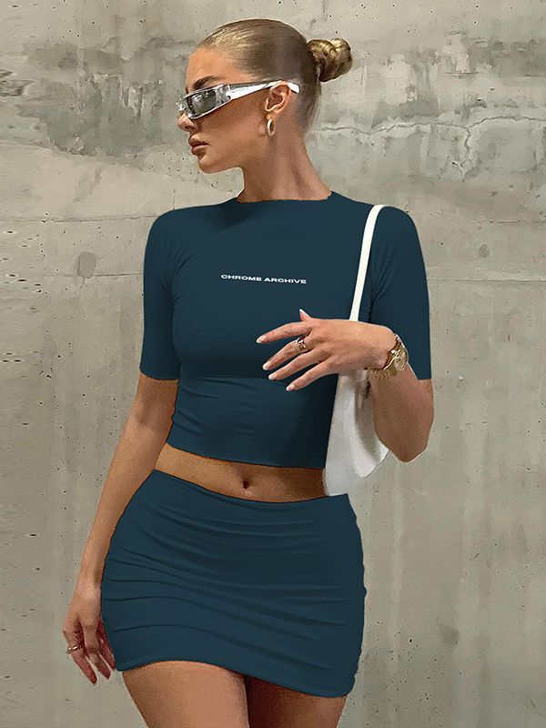 Chrome Archive Bodycon Skirt Set - Image 7