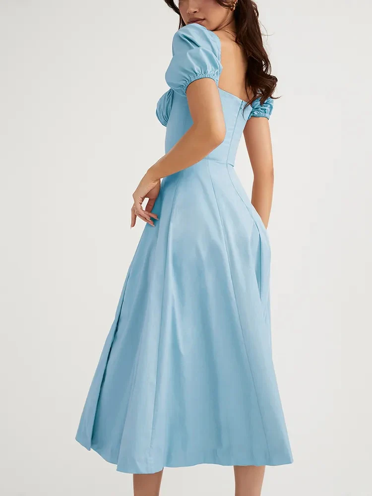 Clancy Ruched Tie Up Dress - Image 11