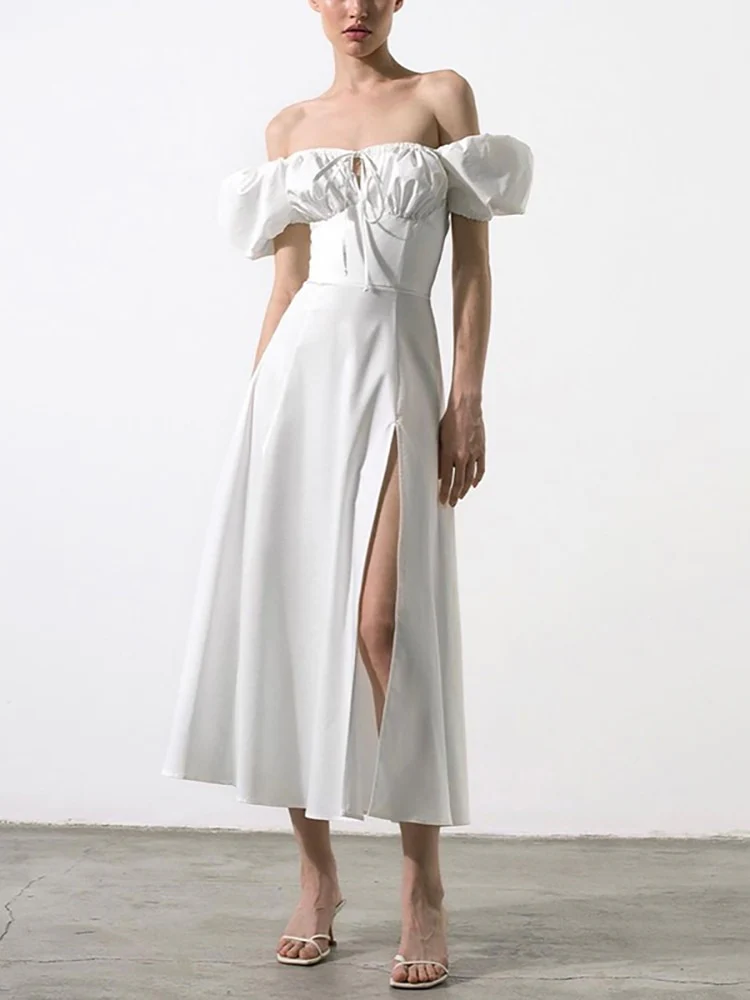 Clancy Ruched Tie Up Dress - Image 4