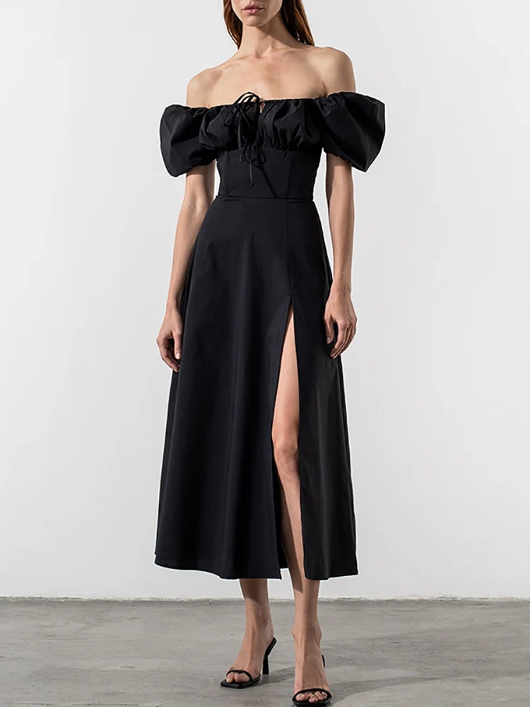 Clancy Ruched Tie Up Dress - Image 8