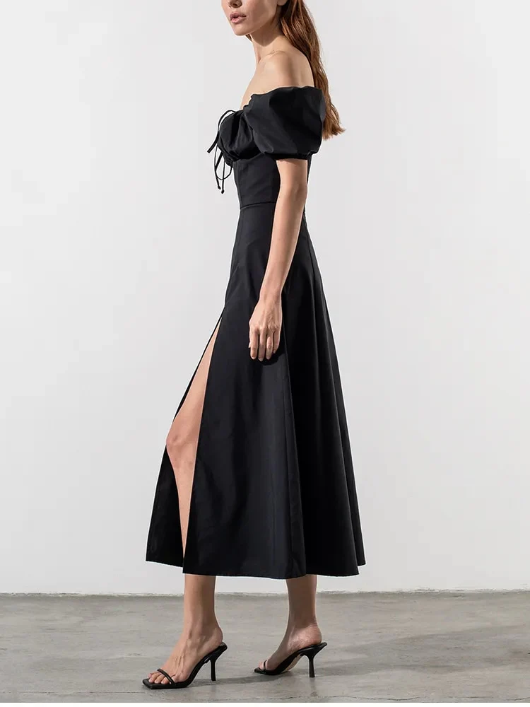 Clancy Ruched Tie Up Dress - Image 9