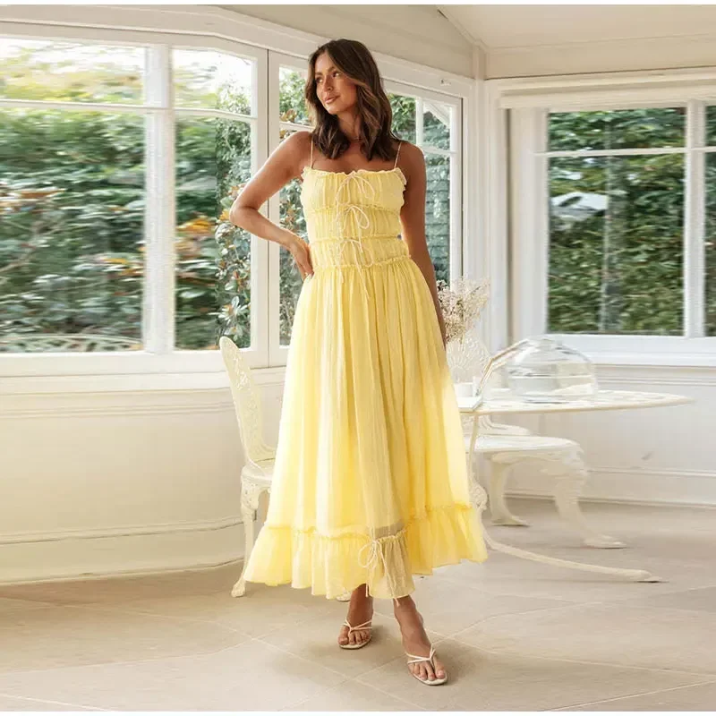 Cleo Bow Tie Chic A Line Dress - Image 5