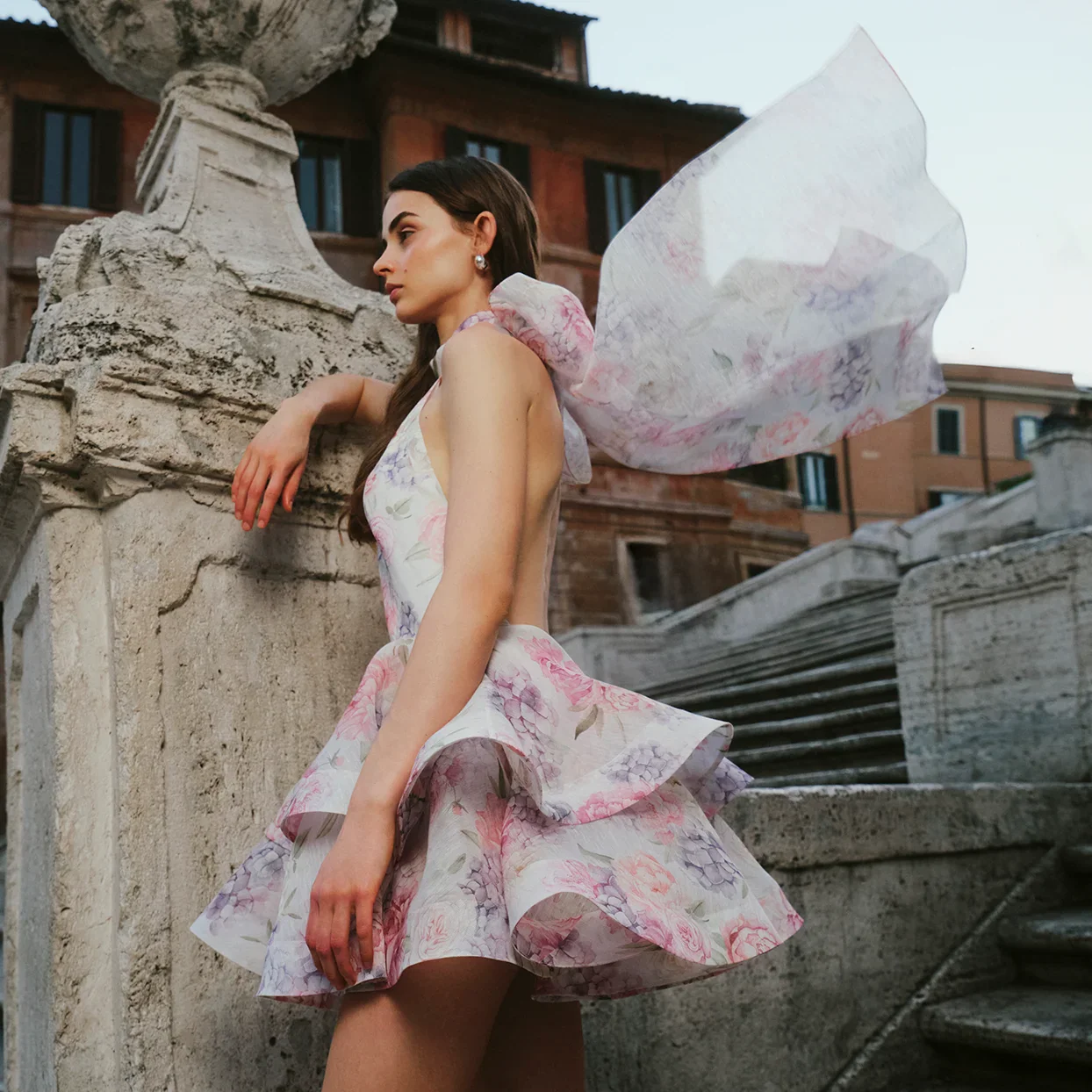 Colette Halter Neck Floral Dress - Image 2