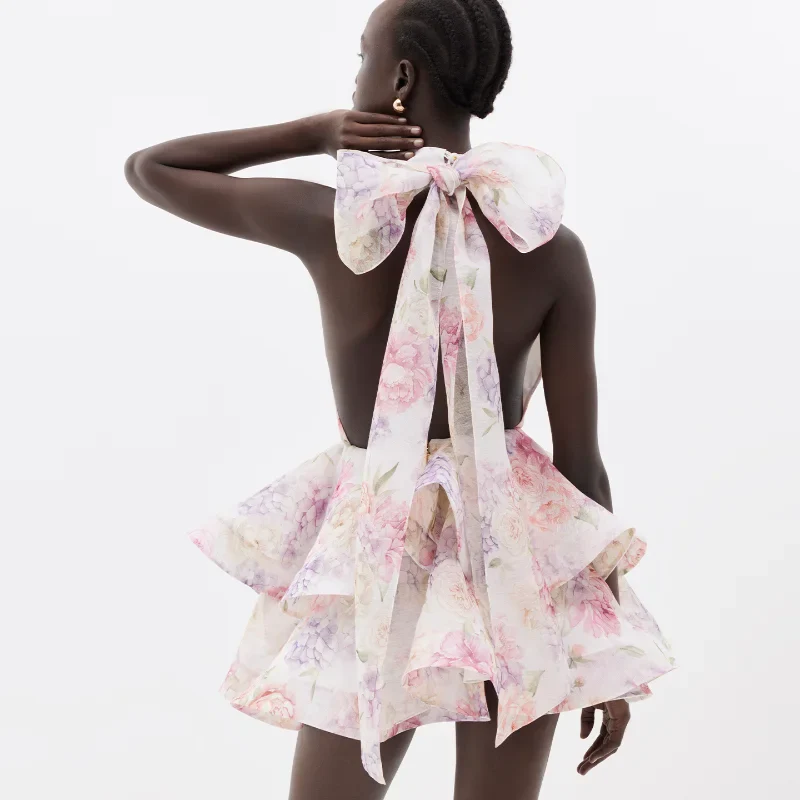 Colette Halter Neck Floral Dress - Image 4