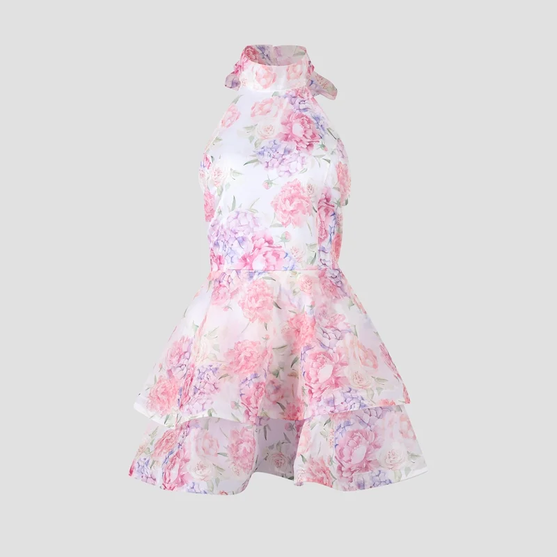 Colette Halter Neck Floral Dress - Image 7