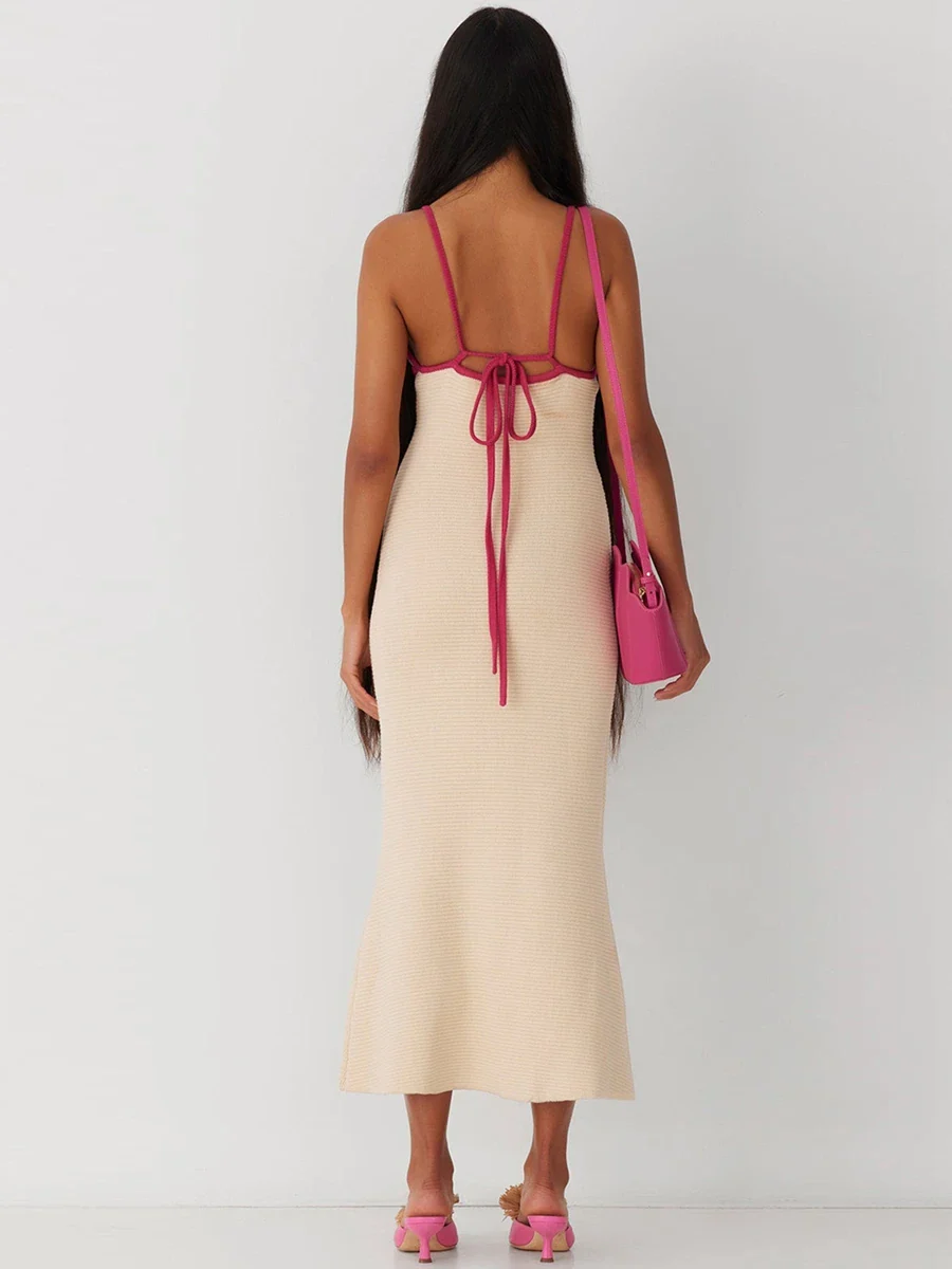 Colette Knit V Neck Dress - Image 4