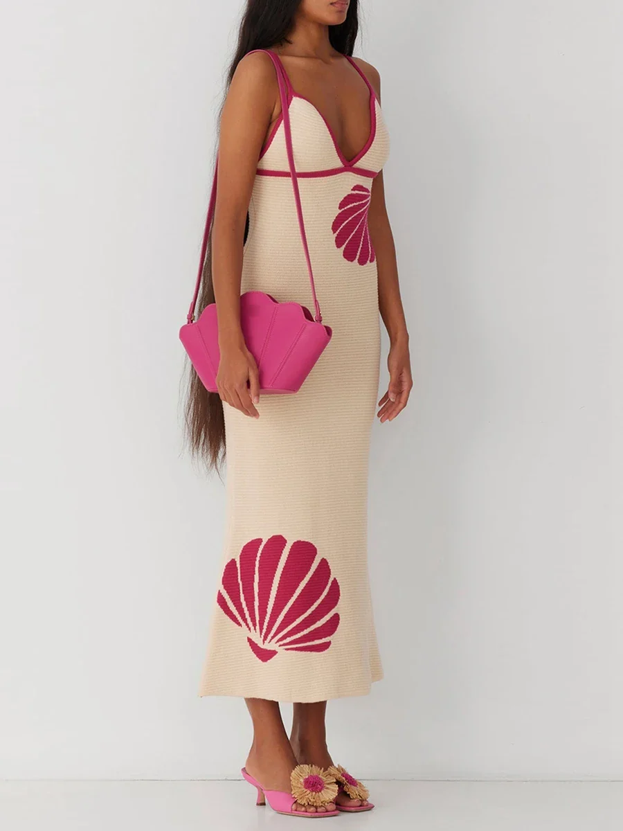 Colette Knit V Neck Dress - Image 5