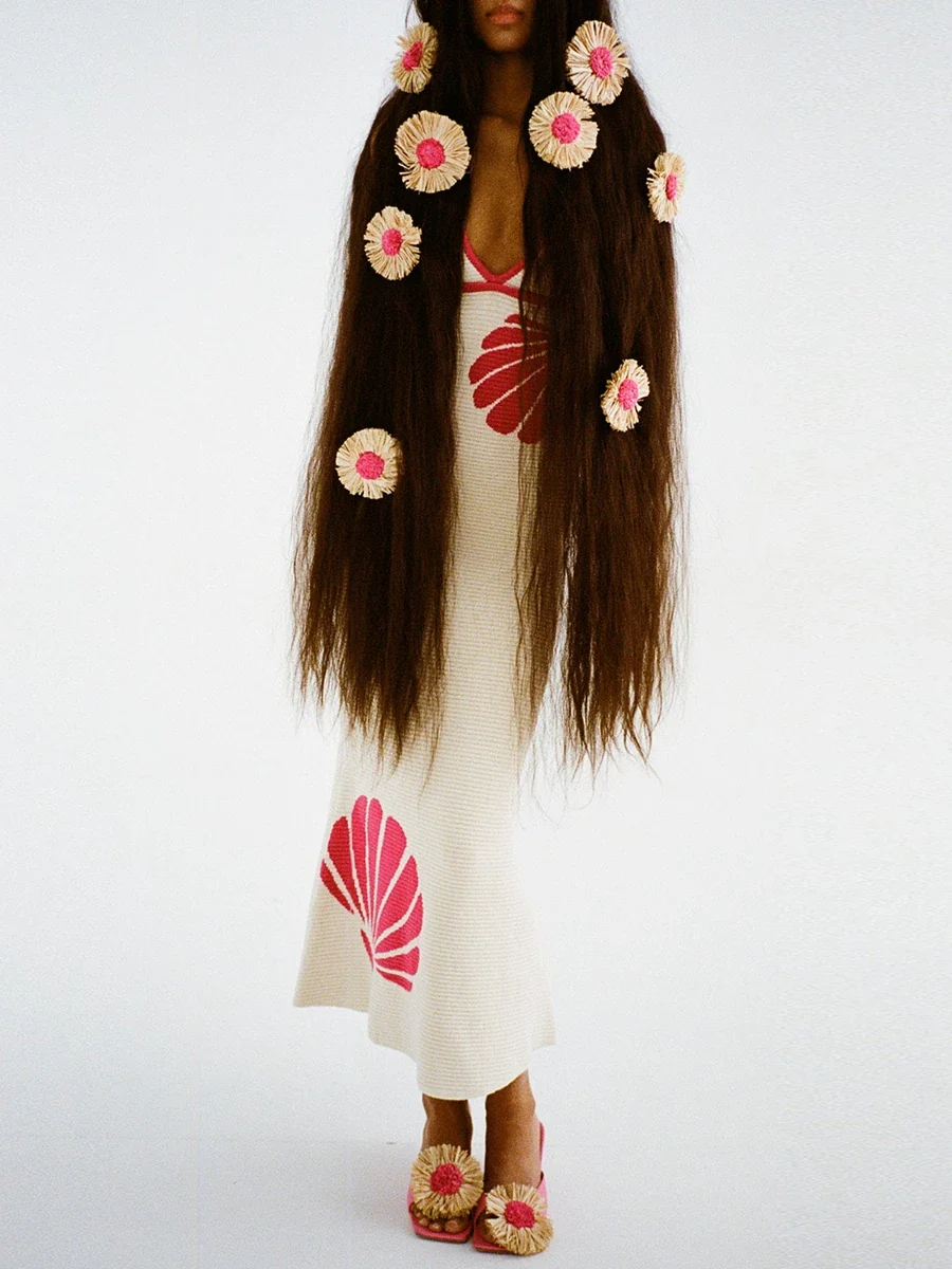 Colette Knit V Neck Dress - Image 7