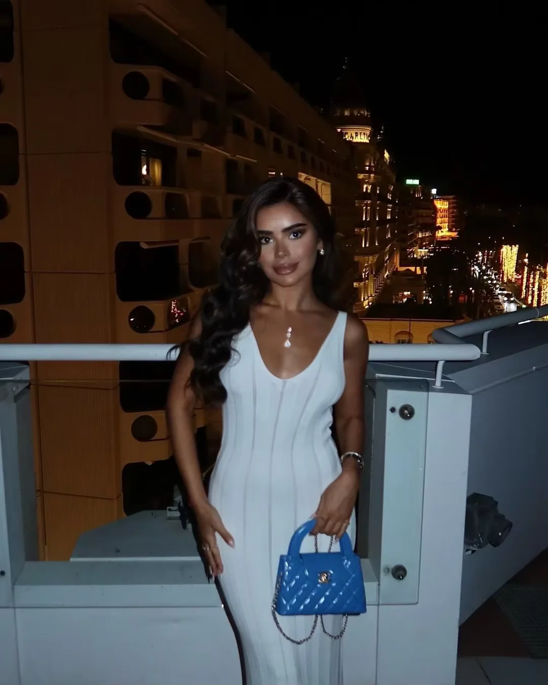 Coronado Backless V Neck Knitted Dress - Image 7