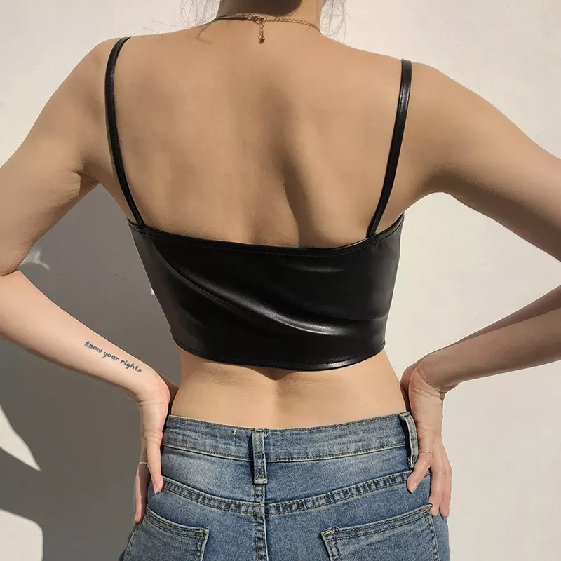 Corseted Leather Delight Cami Top - Image 6