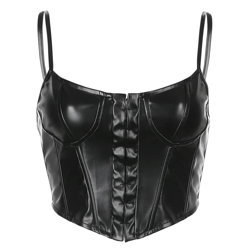Corseted Leather Delight Cami Top - Image 7