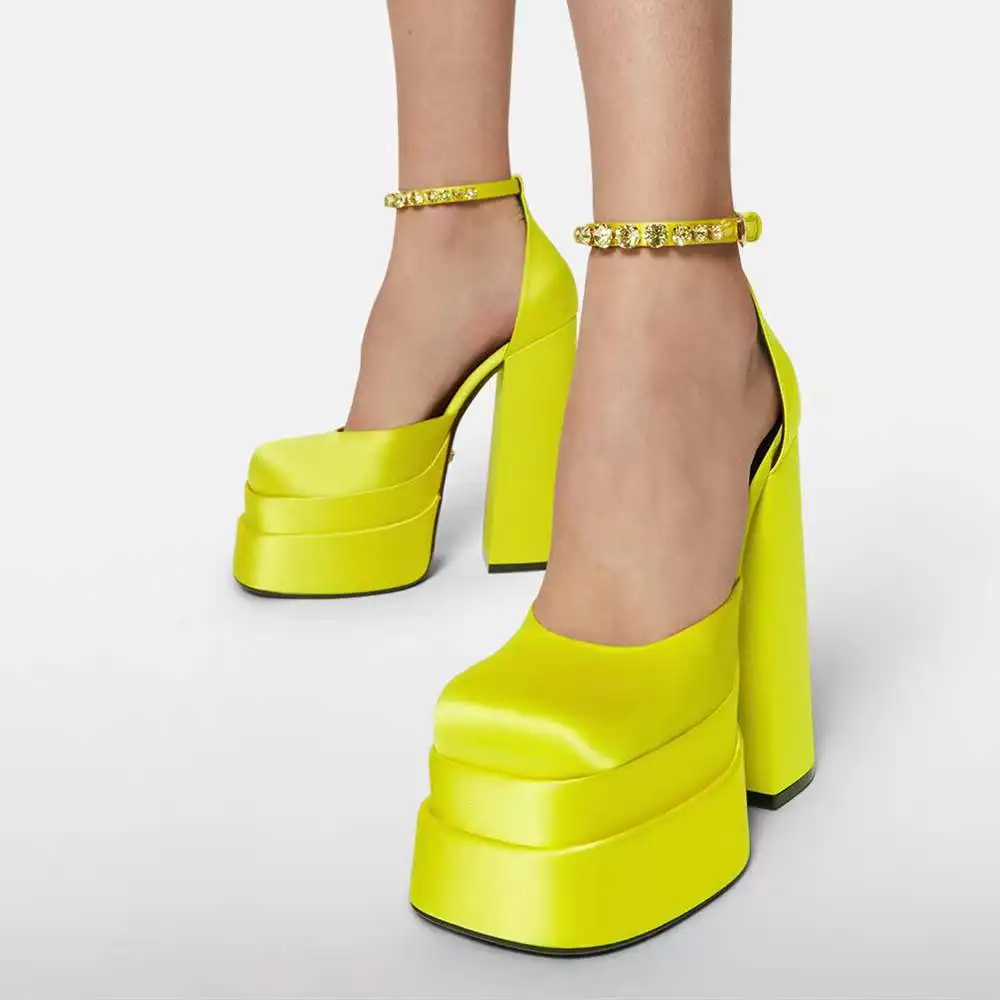 Cosmic Edge Chunky Platform Heels - Image 3