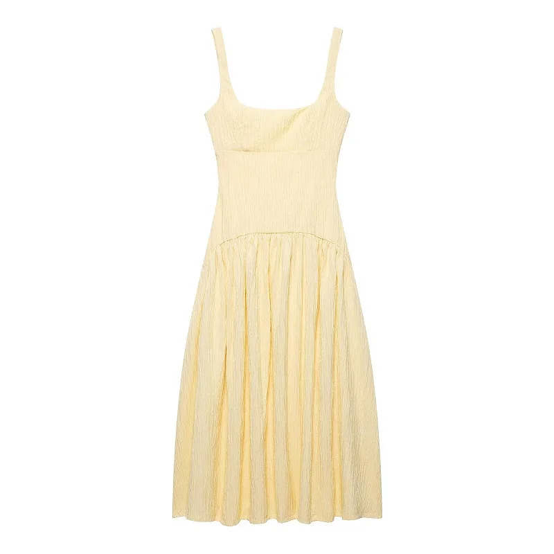 Country Belle Pleated Midi Dress - Image 10