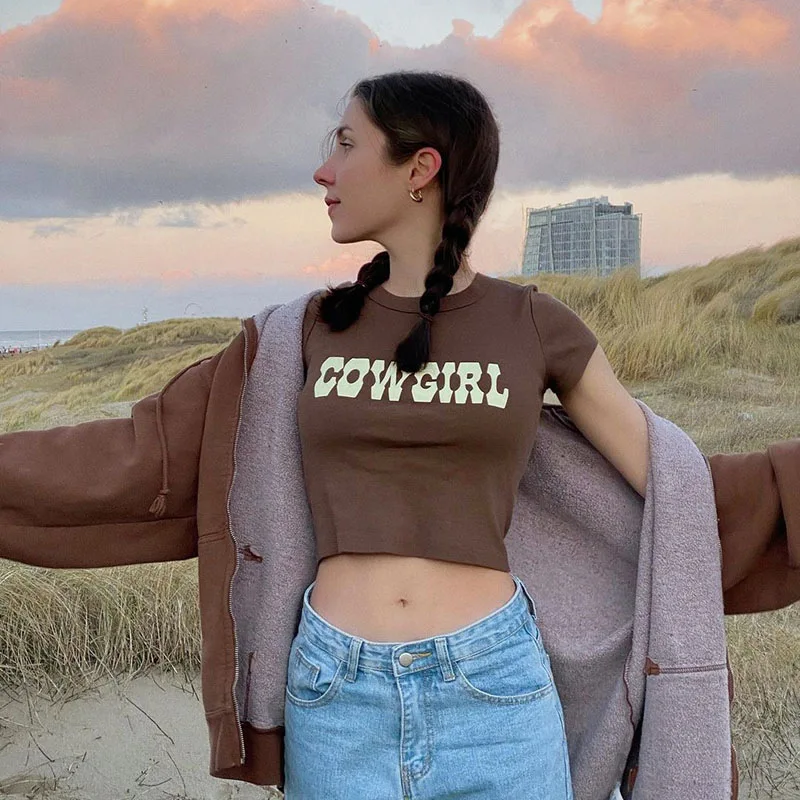 Cowgirl O Neck Crop Top - Image 3