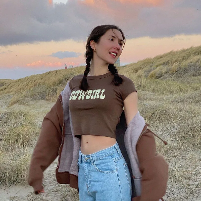 Cowgirl O Neck Crop Top - Image 4
