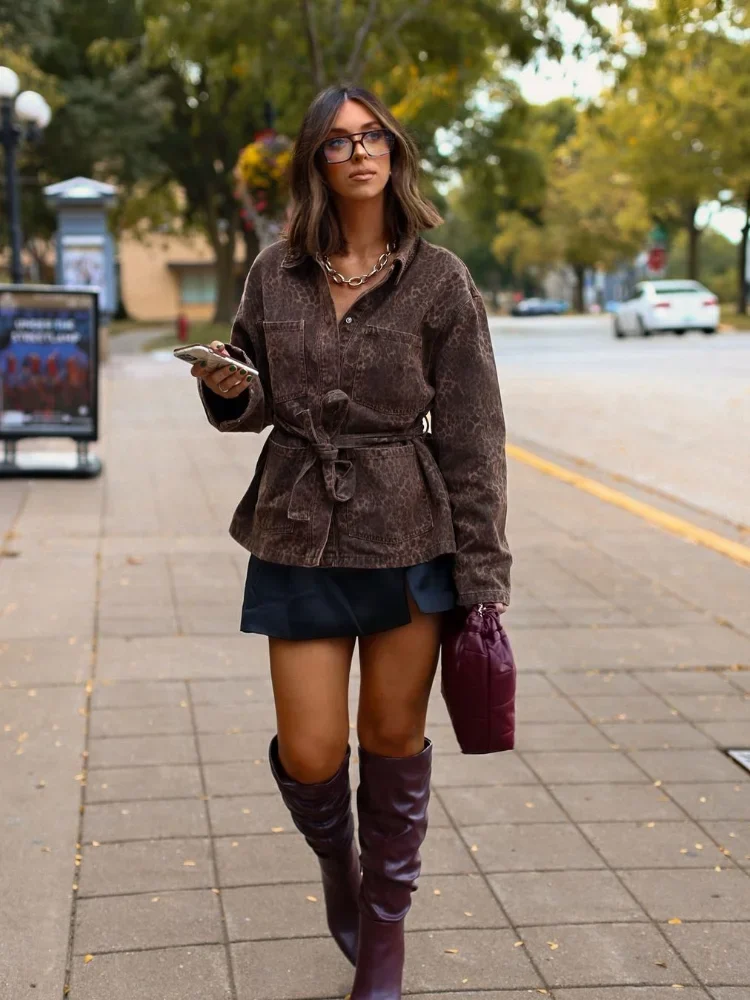 Cozied Up Leopard Print Jacket - Image 6