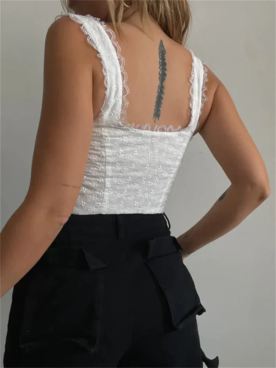 Crystal Lace Elegance Tank Top - Image 4