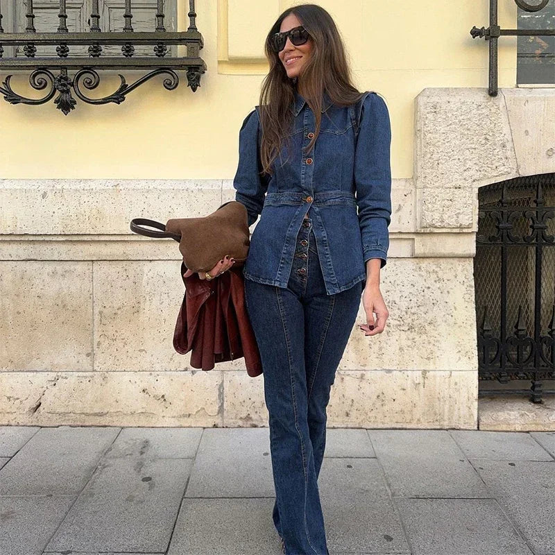 Darian Denim Jacket Pants Set - Image 16