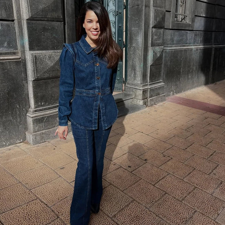 Darian Denim Jacket Pants Set - Image 4