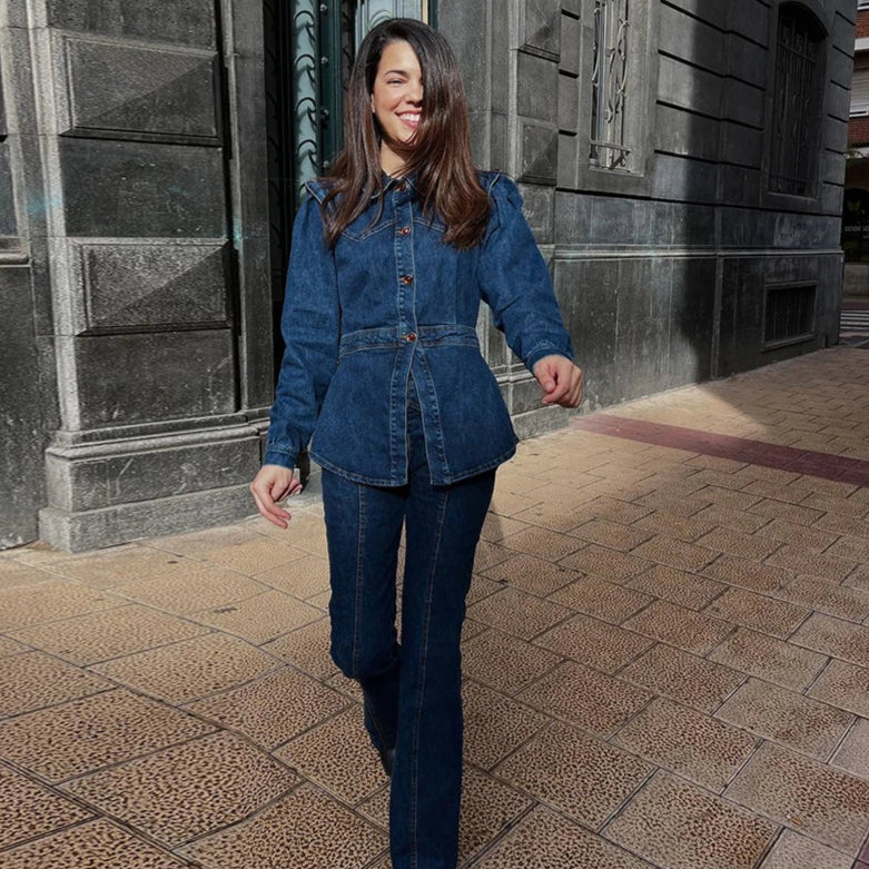 Darian Denim Jacket Pants Set - Image 5