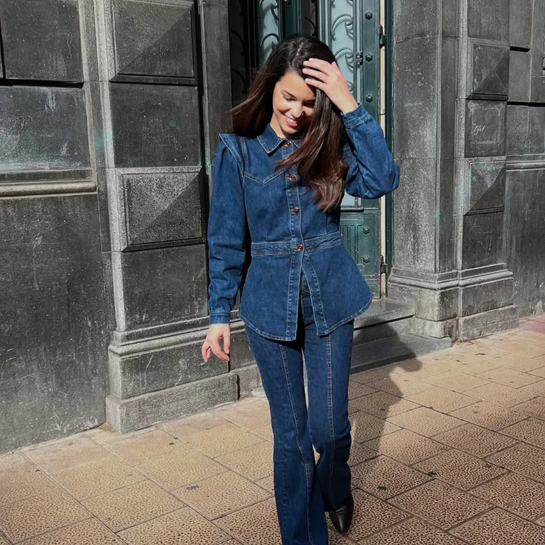 Darian Denim Jacket Pants Set - Image 6