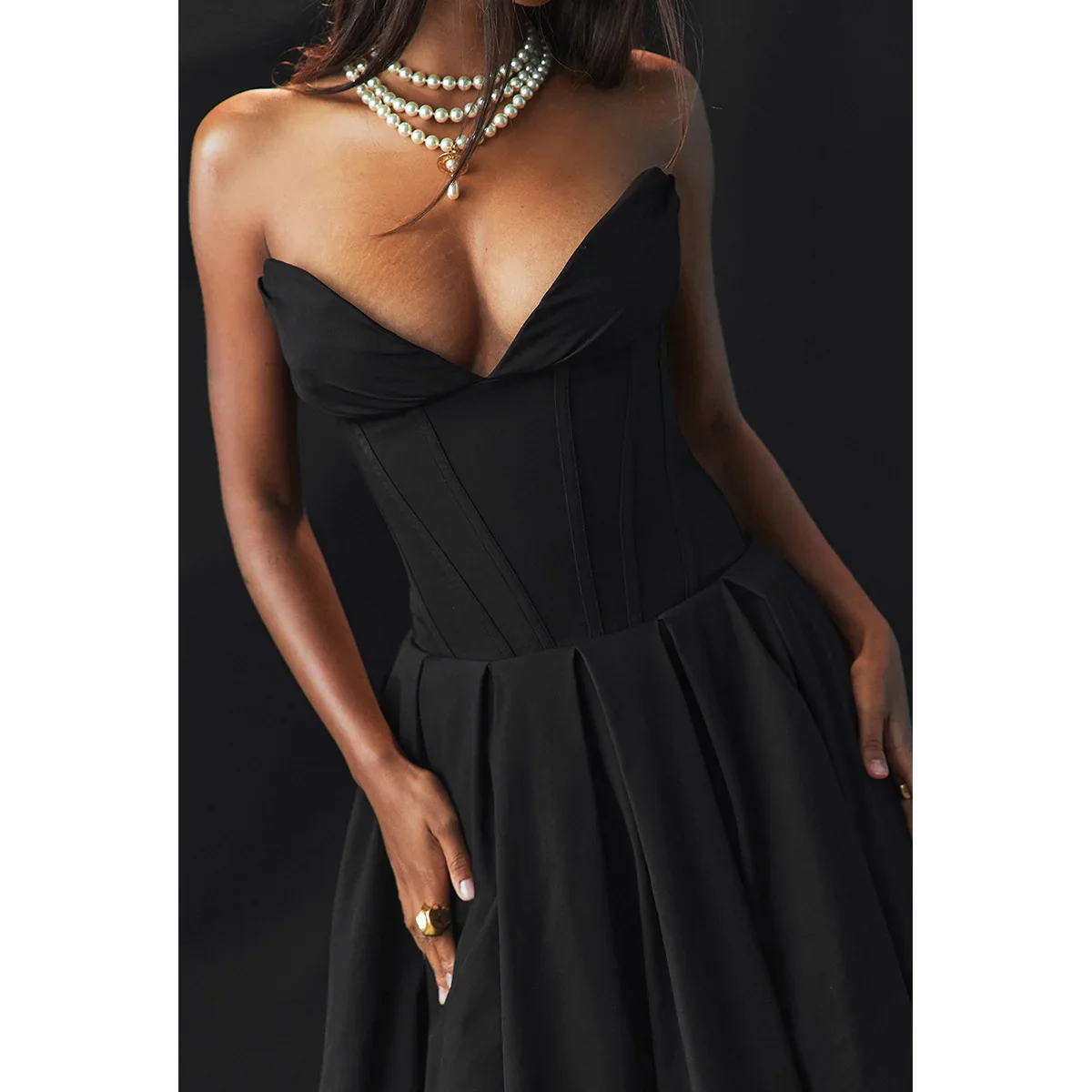 Dark Desire Corset Midi Dress - Image 14