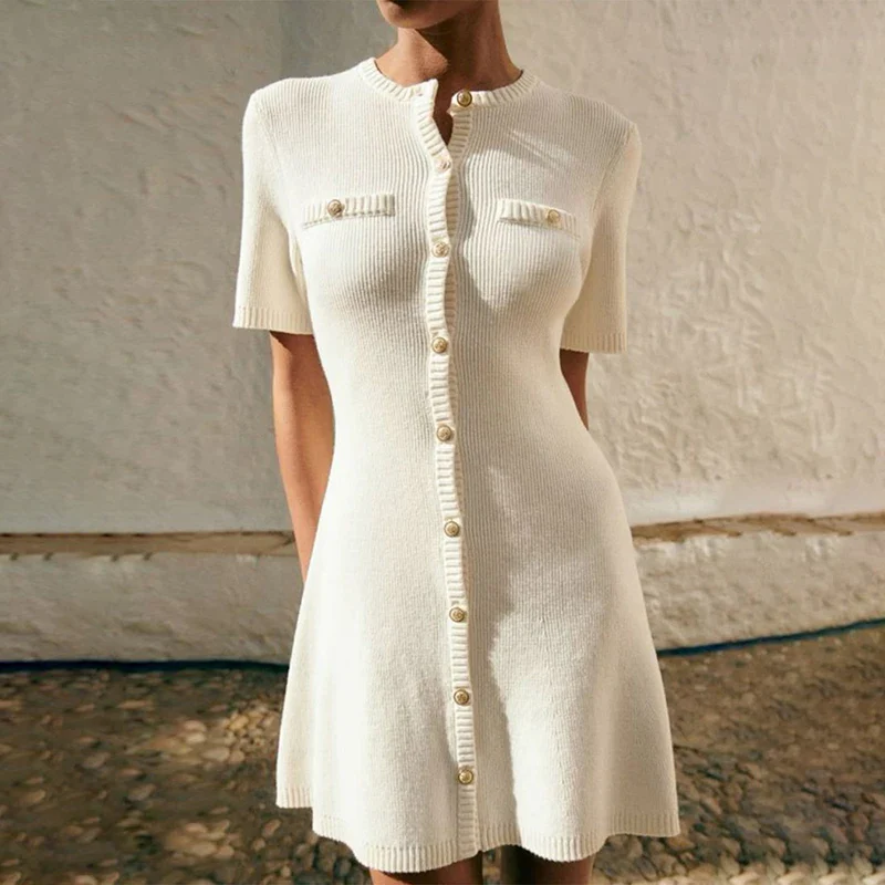 Dates With Babe Mini Knitted Dress - Image 7
