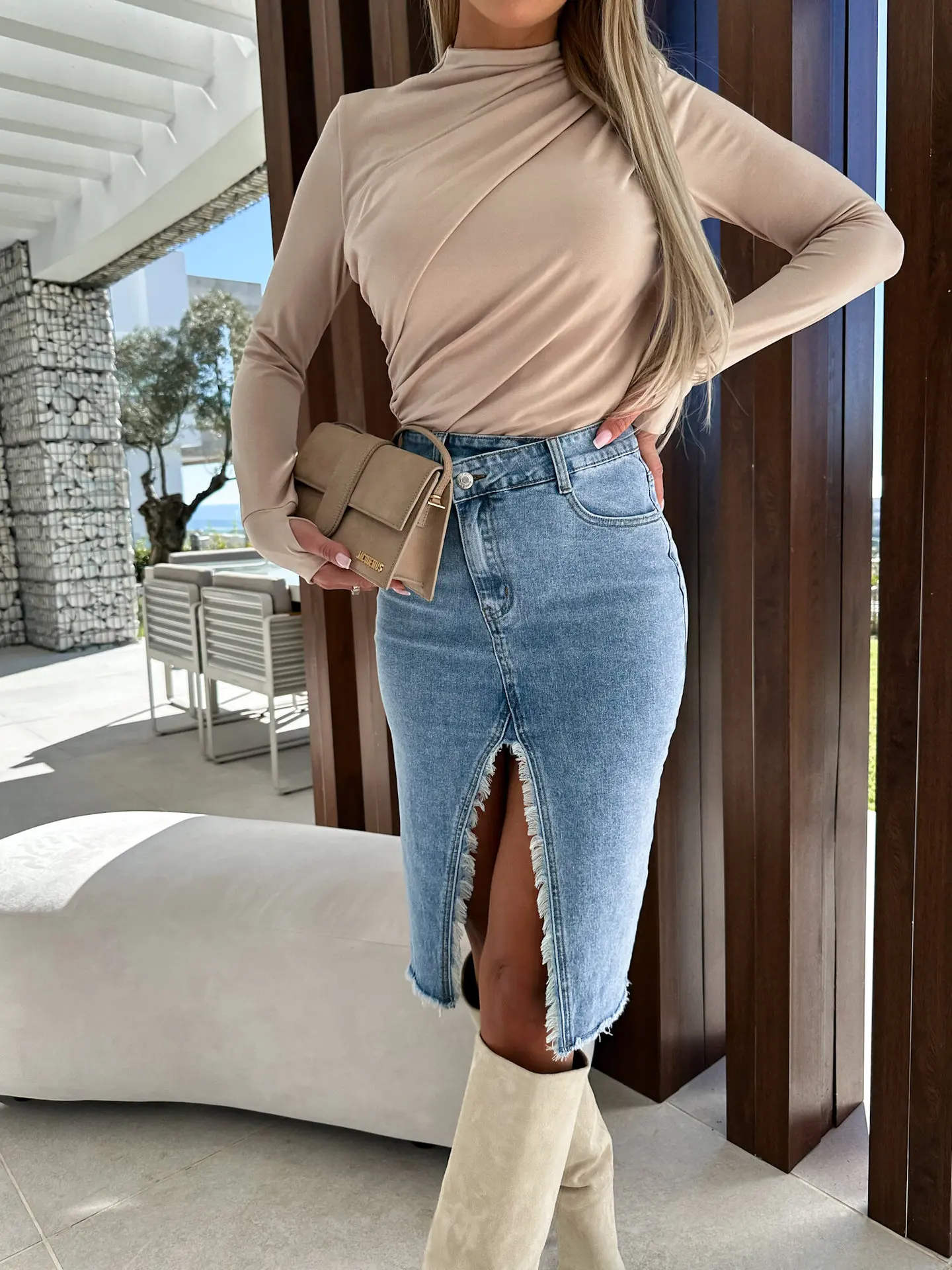Denim Daze Maxi Skirt - Image 5