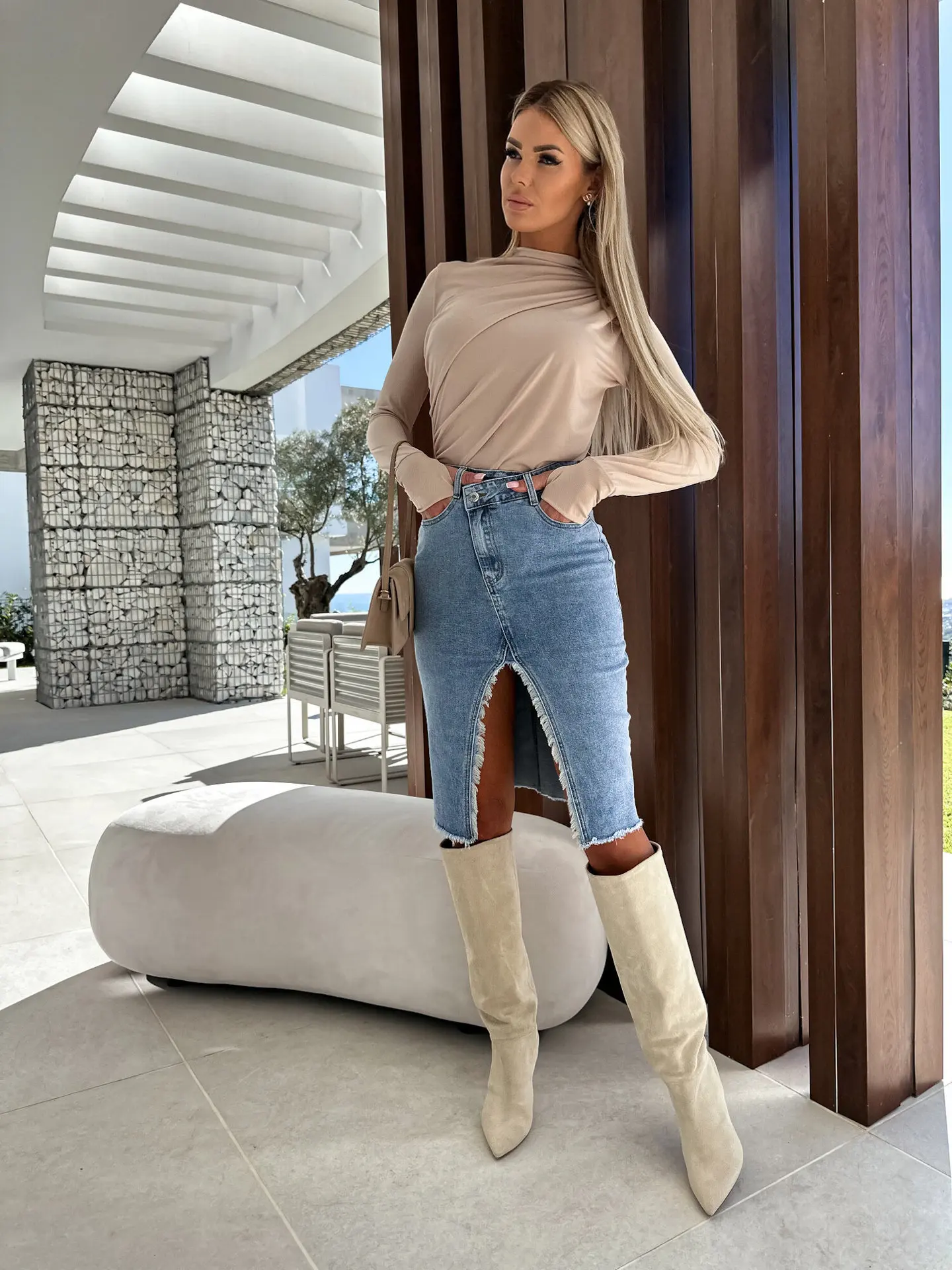 Denim Daze Maxi Skirt - Image 9