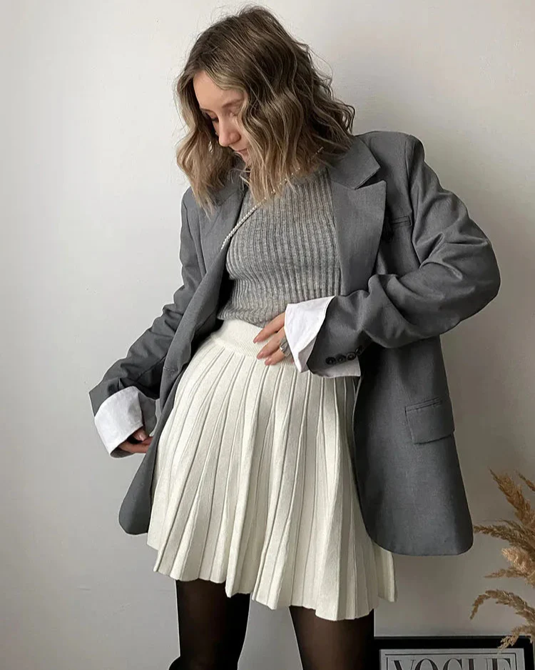 Doreen Mini Pleated A line Skirt